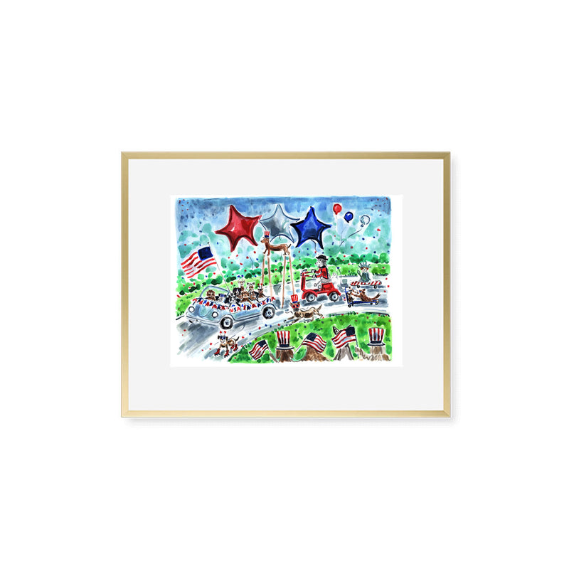 The "Ultimutt July 4th Parade" Fine Art Print