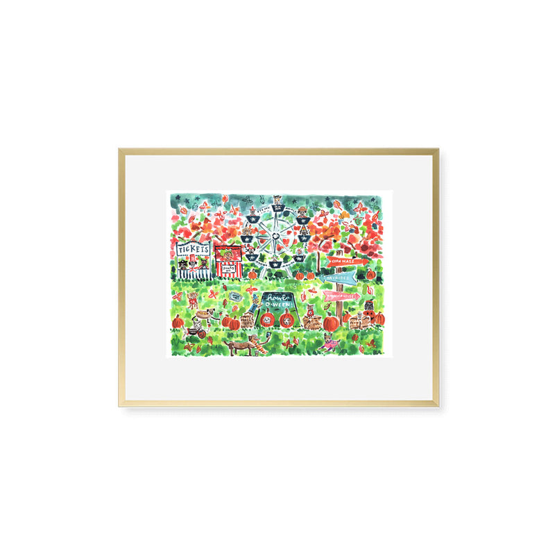 The "Howl-oween Carnival" Fine Art Print