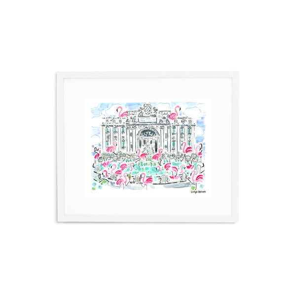 The "Flamingo to Rome" Fine Art Print